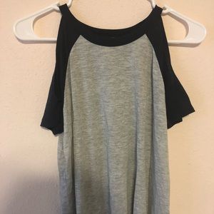 Aeropostale cold shoulder baseball shirt